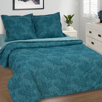 Постельное белье "АртПостель" Радуга Вирджиния бирюзовая Поплин (1,5-спальный)