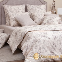 Постельное белье "Хлопковый Край" Лейн кофе Бязь-люкс с наволочками 50/70 (2-спальный)