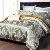 Постельное белье "Valtery" L-34 жаккард шелковый (Евро)