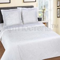 Постельное белье "АртПостель" Византия белый Поплин (Дуэт (Семейный)