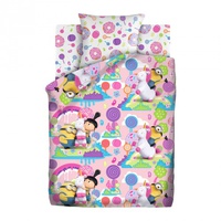 Постельное белье "ПромТоргСервис" Детский Миньоны Радужный мир Бязь (1,5-спальный)