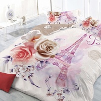 Постельное белье Valtery SF-36, Полисатин 3D, 1.5-спальный