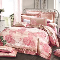 Постельное белье "Valtery" 220-121 жаккард тканный с вышивкой (Дуэт (Семейный)