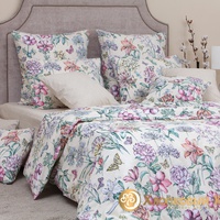 Постельное белье "Хлопковый Край" Флоретта беж Бязь-люкс (Евро)