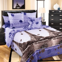 Постельное белье "Текс-Дизайн" Романтика Парижа Перкаль (2-спальный, европростыня)