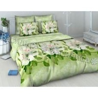 Постельное белье "Василиса" Шафран Бязь (Дуэт (Семейный))
