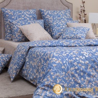 Постельное белье "Хлопковый Край" Элла деним Бязь-люкс с наволочками 50/70 (1,5-спальный)