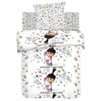 Постельное белье "ПромТоргСервис" Детский Миньоны Агнес с единорогом с наволочками 50/70 Бязь (1,5-спальный)