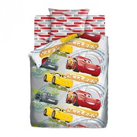 Постельное белье "ПромТоргСервис" Детский Тачки Соревнования Бязь (1,5-спальный)