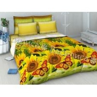 Постельное белье "Василиса" Подсолнухи Бязь (1,5-спальный)