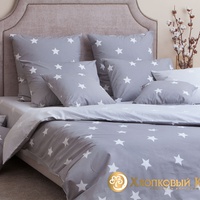 Постельное белье "Хлопковый Край" Амор графит Бязь-люкс (Дуэт (Семейный)