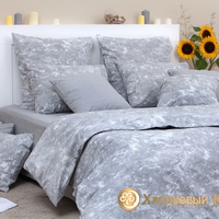 Постельное белье "Хлопковый Край" Эйрик грей Бязь-люкс (2-спальный)