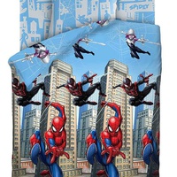 Постельное белье "ПромТоргСервис" Детский Neon Человек паук Городские герои Бязь (1,5-спальный)