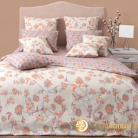 Постельное белье "Хлопковый Край" Элизабет беж Бязь-люкс с наволочками 50/70 (2-спальный)