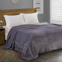 Плед велсофт Вальтери Серая чайка, 200*220